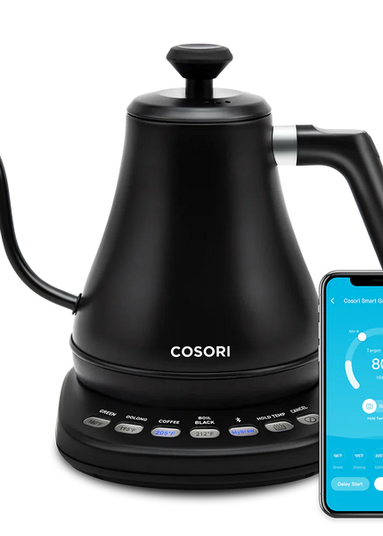 Smart 0.8L Gooseneck Electric Kettle - Black