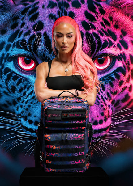 25L Backpack Neon Leopard