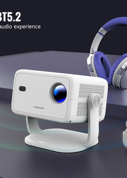 [Netflix Licensed]L018NTV 4K Projector with Wifi and Bluetooth, Built-in Android 13, Smart 1080P Projector, Auto Focus & Auto Keystone Correction with Voice Control Home Theater/Outdoor