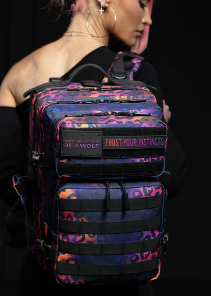 25L Backpack Neon Leopard