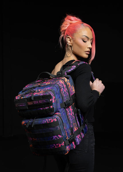 25L Backpack Neon Leopard