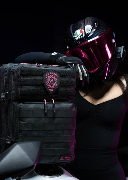 35L Backpack Black Hearts