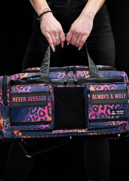 30L Perfect Duffle Bag Neon Leopard
