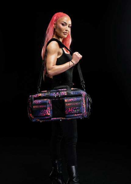 30L Perfect Duffle Bag Neon Leopard