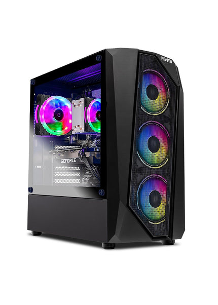 AQVIN AQ30 Series Gaming PC | Ray Tracing NVIDIA and AMD Graphics Card | Intel Core i7 - 8th Gen CPU | 32GB RAM DDR4 | 1TB - 2TB SSD Storage | Windows 11 Pro | Gaming Keyboard Mouse