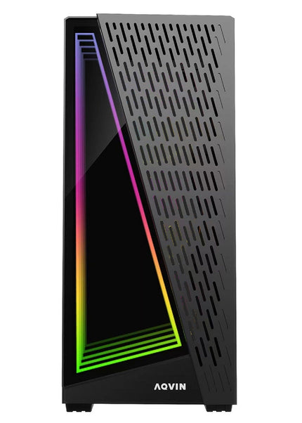 AQVIN Gaming PC Desktop Computer Tower, Intel Core i7 up to 4.60 GHz, 32GB DDR4 RAM, 1TB - 2TB SSD, RX 580, GTX 1660s, RTX 3050, RTX 3060, Windows 11 Pro, WIFI - RGB Keyboard and Mouse