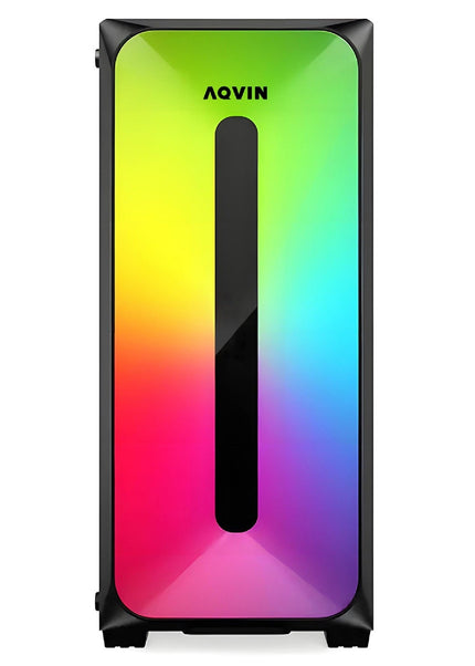 AQVIN Gaming PC Tower Desktop Computer Combo, Intel Core i7 up to 4.60 GHz, 32GB DDR4 RAM, 1TB - 2TB SSD, RX 580, GTX 1660s, RTX 3050, RTX 3060, Windows 11 Pro, WIFI - 27 inch Curved Gaming Monitor