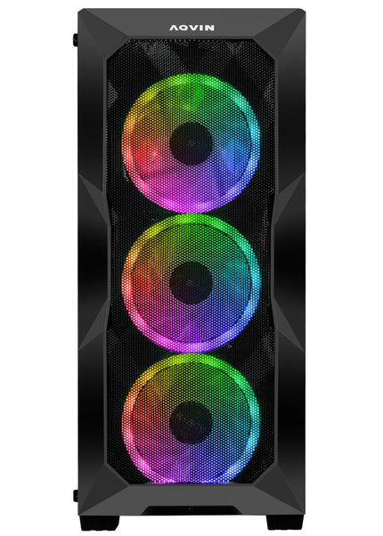 AQVIN Gaming PC Desktop Computer Tower, Intel Core i7 up to 4.60 GHz, 32GB DDR4 RAM, 1TB - 2TB SSD, RX 580, GTX 1660s, RTX 3050, RTX 3060, Windows 11 Pro, WIFI - RGB Keyboard and Mouse