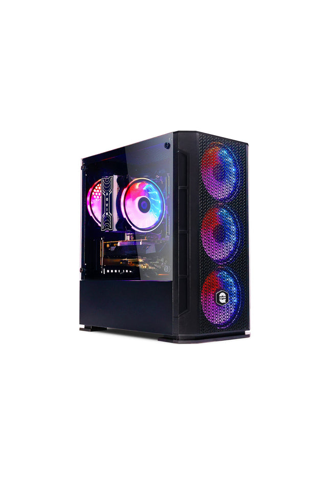 AQVIN AQ10 Gaming Desktop Computer Combo Tower | RGB Fan Lights | Core i7 CPU up to 4.60 GHz | 32GB DDR4 RAM | 1TB - 2TB SSD | RX 580, GTX 1050Ti, 1630, 1650, 1660s | Windows 11 Pro | Gaming Keyboard and Mouse