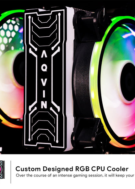 AQVIN Gaming PC Tower Desktop Computer Combo, Intel Core i7 up to 4.60 GHz, 32GB DDR4 RAM, 1TB - 2TB SSD, RX 580, GTX 1660s, RTX 3050, RTX 3060, Windows 11 Pro, WIFI - 27 inch Curved Gaming Monitor