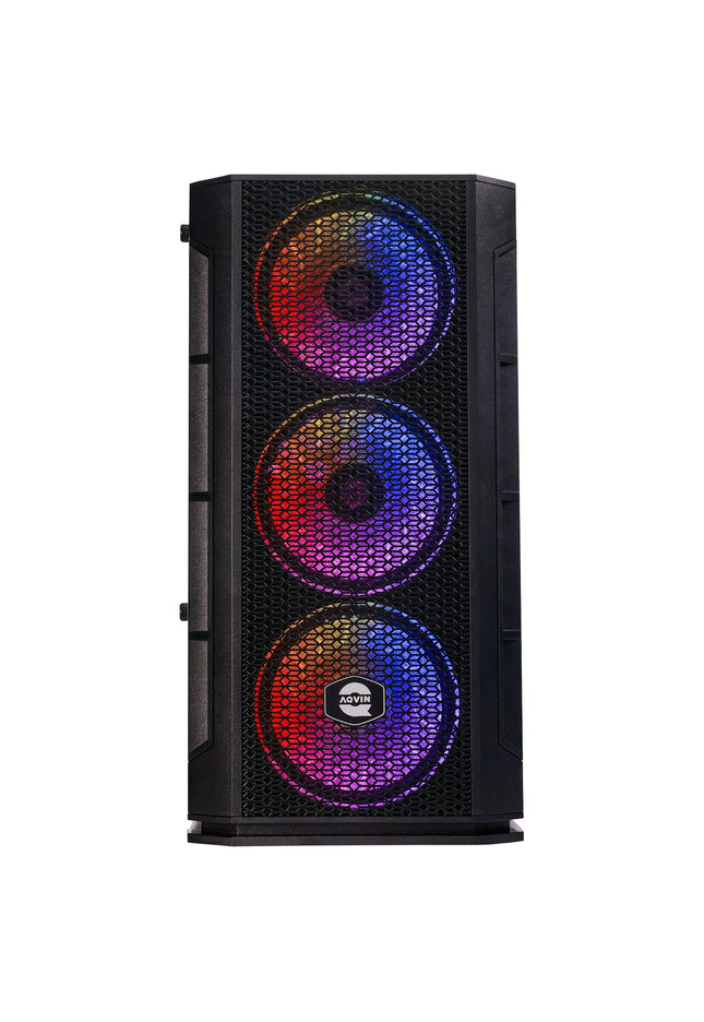 AQVIN AQ10 Gaming Desktop Computer Combo Tower | RGB Fan Lights | Core i7 CPU up to 4.60 GHz | 32GB DDR4 RAM | 1TB - 2TB SSD | RX 580, GTX 1050Ti, 1630, 1650, 1660s | Windows 11 Pro | Gaming Keyboard and Mouse