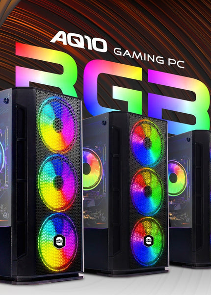 AQVIN Gaming PC Tower Desktop Computer Combo, Intel Core i7 up to 4.60 GHz, 32GB DDR4 RAM, 1TB - 2TB SSD, RX 580, GTX 1660s, RTX 3050, RTX 3060, Windows 11 Pro, WIFI - 27 inch Curved Gaming Monitor