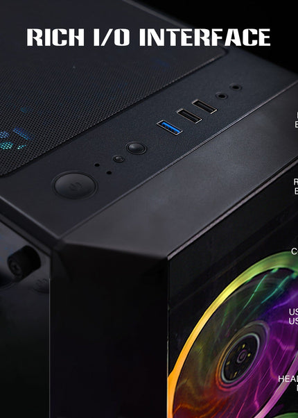 AQVIN Z-Force Gaming Desktop Tower Computer - RGB (Intel Core i7 up to 4.60 GHz/ 1TB - 2TB SSD (fast boot)/ 32GB DDR4 RAM/ RTX 3050,3060, 4060/ Windows 11 Pro/ Gaming Keyboard and Mouse) WIFI