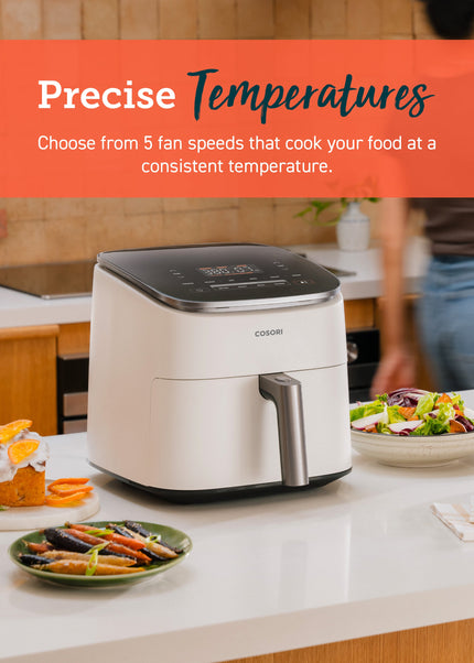 TurboBlaze™ 6.0-Quart Smart Air Fryer & Wellness Guide Bundle