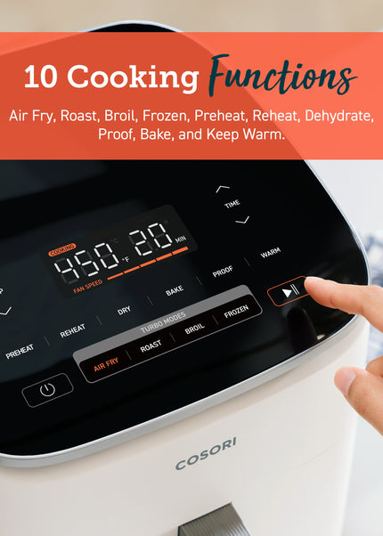 TurboBlaze™ 6.0-Quart Smart Air Fryer - Cream