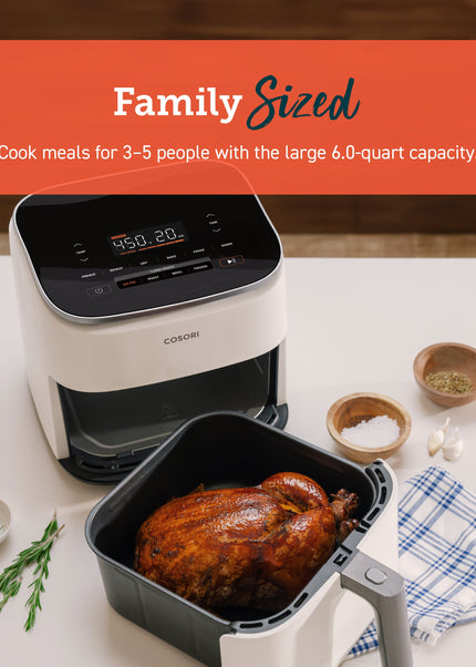 TurboBlaze™ 6.0-Quart Smart Air Fryer & Wellness Guide Bundle