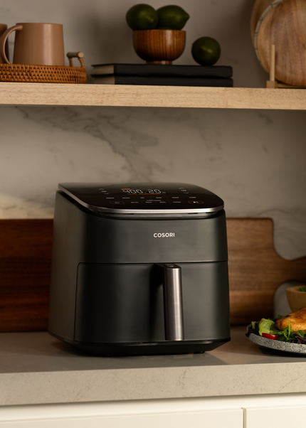 TurboBlaze™ 6.0-Quart Air Fryer & Wellness Guide Bundle