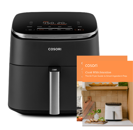 TurboBlaze™ 6.0-Quart Air Fryer & Wellness Guide Bundle