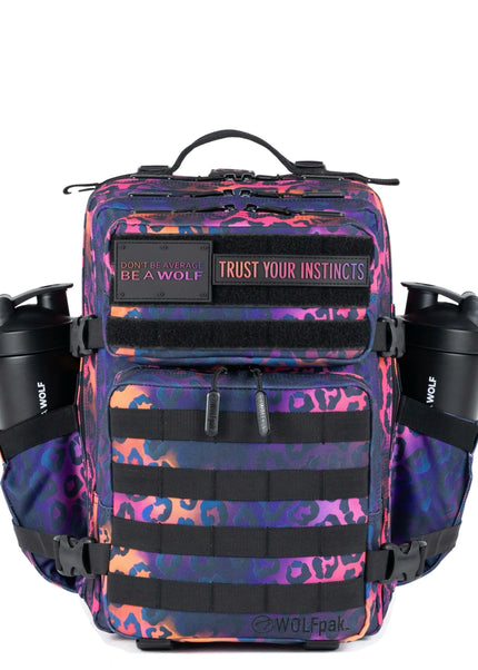 25L Backpack Neon Leopard