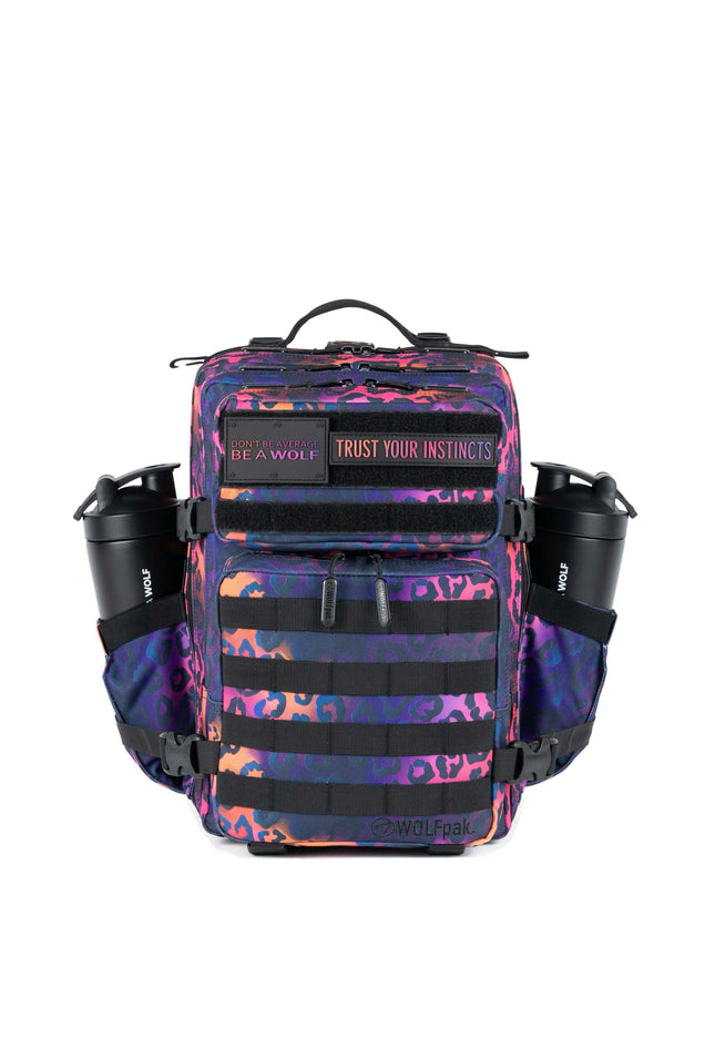 25L Backpack Neon Leopard