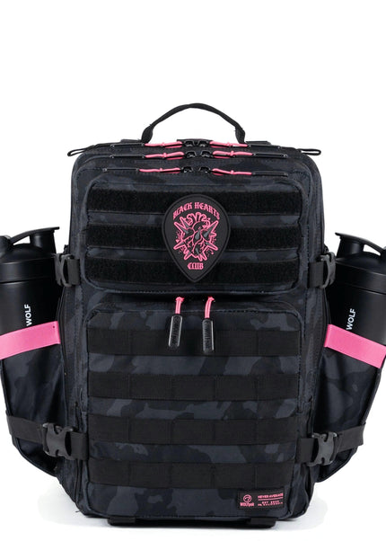 25L Backpack Black Hearts