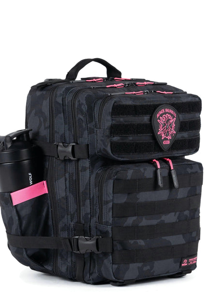 25L Backpack Black Hearts