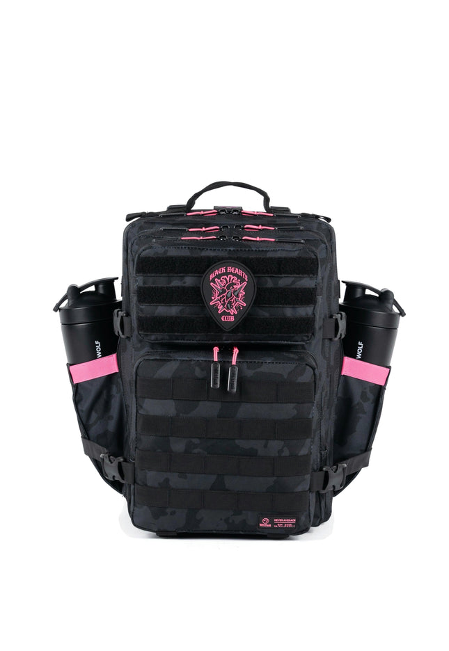 35L Backpack Black Hearts