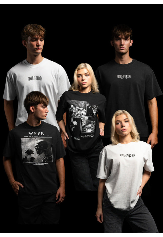 Eternal Bloom Graphic T-Shirt Bundle White