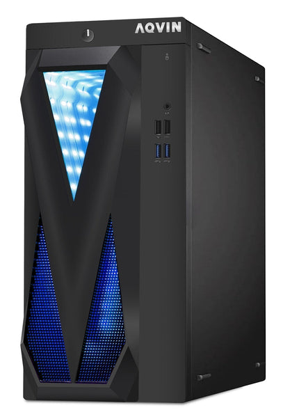 Gaming PC AQVIN Computer Tower PC, 27-inch Curved Gaming Monitor, Intel Core i7 - 6th/ 7th CPU,  32GB DDR4 RAM, 1TB SSD, RX 550/GTX1630/1050Ti/1650 HDMI, Windows 10 Pro, WIFI - Refurbished