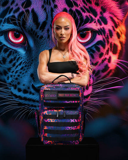 15L Backpack Neon Leopard