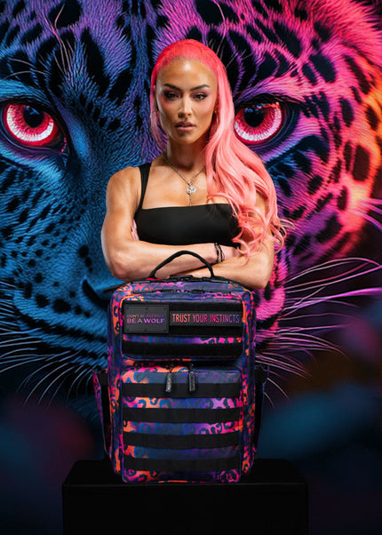 15L Backpack Neon Leopard
