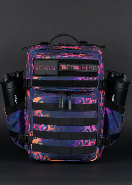 25L Backpack Neon Leopard