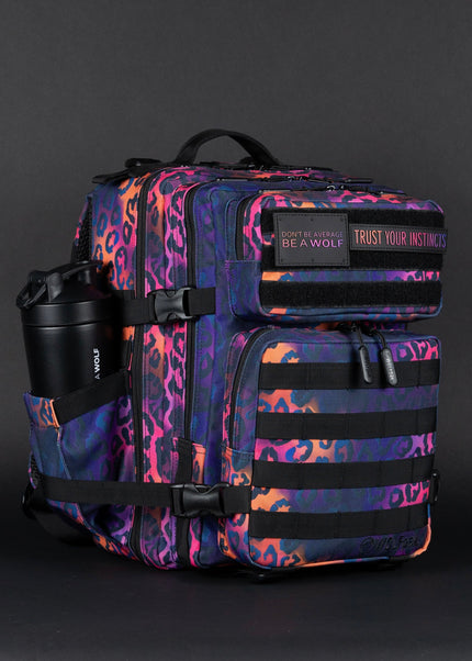 25L Backpack Neon Leopard
