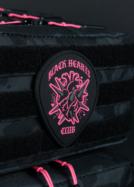25L Backpack Black Hearts