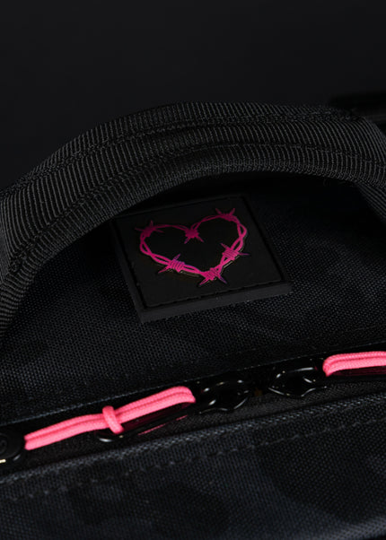 25L Backpack Black Hearts