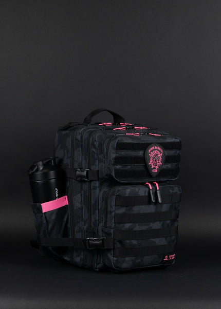25L Backpack Black Hearts