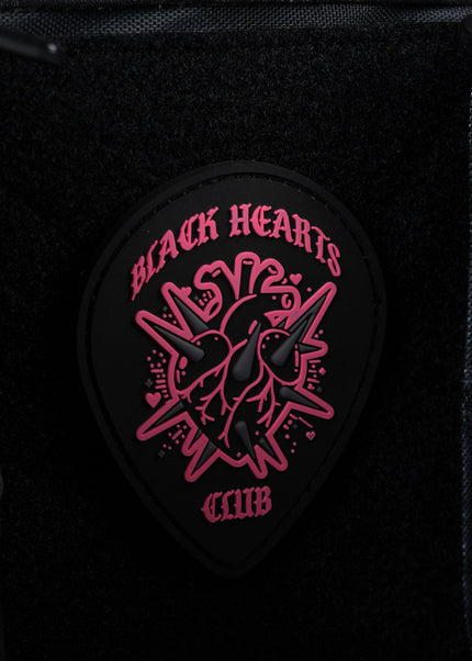 30L Perfect Duffle Bag Black Hearts