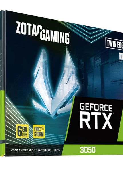 ZOTAC Gaming GeForce RTX 3050 Graphics Card, 6GB GDDR6 Twin Edge OC, 3x Display port / HDMI - (ZT-A30510H-10L)