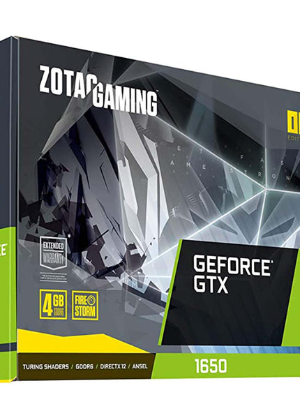 ZOTAC Gaming GeForce GTX 1650 Graphics Card| 4GB GDDR6, PCI Express 3.0 Video Card, DisplayPort 1.4, HDMI 2.0 (ZT-T16520F-10L)
