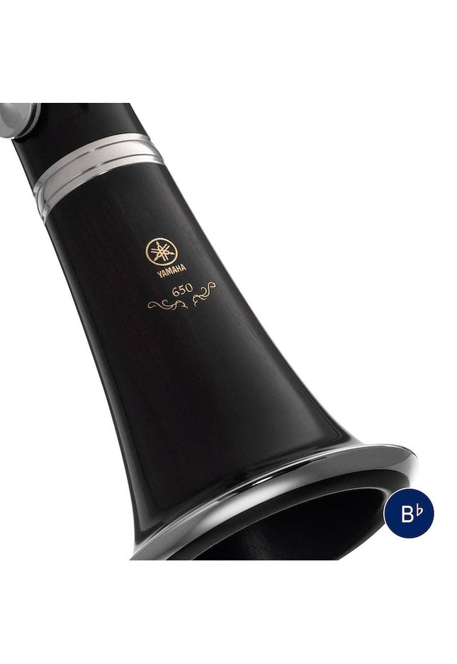 Yamaha YCL-650II Professional Bb Wood Clarinet with Silver-plated Keys