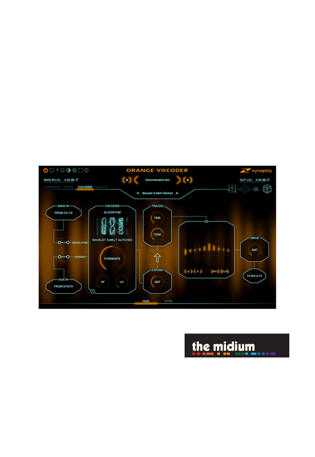 Zynaptiq Orange Vocoder IV multi-algorithm vocoder plugin (download)